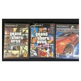 PS2 GRAND THEFT AUTO & NEED FOR SPEED UNDERGROUND