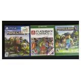 PS4 & XBOX MINECRAFT & FLASHBACK CLASSICS