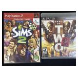 PS2 SIMS2 & PS3 ARMY OF 2