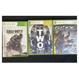 XBOX ARMY OF TWO & CALL OF DUTTY & G.I.JOE