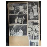 (13)  Vintage Photographs on Album Paper