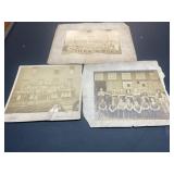 (3) Vintage Photographs on Cards