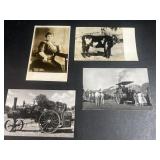 (4) Vintage Postcard Photographs