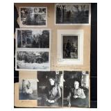(17) Vintage Photographs on Album Paper