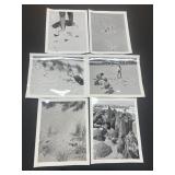 (6) Vintage Beach Photographs
