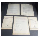 (5) Pieces of 1944 Ephemera Coast Guard