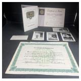 4 Photographs and Ephemera