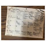 1959 activity schedule