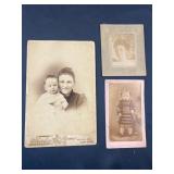 (3) Vintage Black & White Photographs (1) 1889