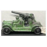 Vintage Tootsie Toy Metal Die Cast Gunnery Jeep