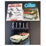 (3) hardback books