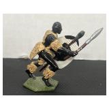 Metal Die Cast Figurine African Warrior