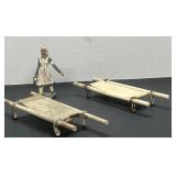 Vintage Toys Nurse & 2  Stretchers