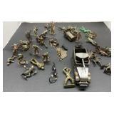 A Bunch of Plastic Military  Toys