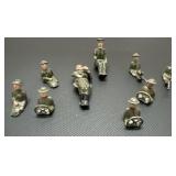 (9) Metal Die Cast Fingurines for Military