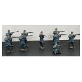 (9) Vintage Metal Die Cast Soldiers