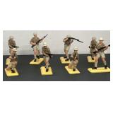 (8) Britains Ltd Deetail Metal Base Soldiers