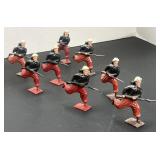Britains Ltd 9 Metal Die Cast Soldiers