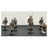 (7) Vintage Elasolin Toy Soldiers Germany
