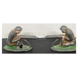(2) Vintage Metal Die Cast Soldiers w/ guns
