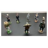 7 Vintage Die Cast Figurines