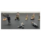 (8) Miniature Metal Die Cast Figurines