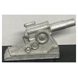 Vintage Metal Die Cast Cannon