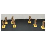 (7) Britains Ltd  Deetail Metal Base Figurines