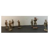 (7) Vintage Elastolin  Toy Soldiers Germany