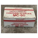 Box of (10) Realistic Microcassette Tapes MC-60