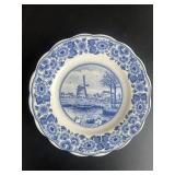 Vintage Plate -Delft Holland Windmill