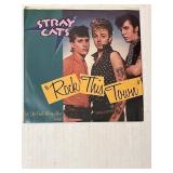 Vintage Stray Cats 45rpm Record Rock This Town