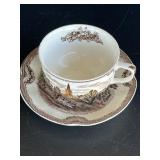 Vintage Beautiful Bone China Cup & Saucer -