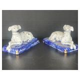 Vintage Pair Ceramic Porcelain Staffordshire