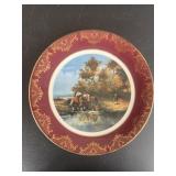 Vintage Plate -Weatherby Equestrian Scene