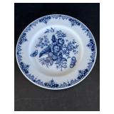 Royal Worcester Blue/White Floral Plate