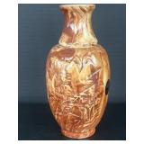 Vintage Vase Hand Crafted Alaskan Scene