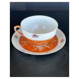 Vintage Beautiful Czechoslovakian Porcelain Cup &