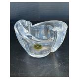 Heavy RCR Fine Italian Crystal Candleholder with