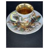 Vintage Capodimonte Demitasse Cup & Saucer