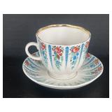 Vintage Russian Demitasse Cup & Saucer