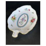 Beautiful Spode Floral Leaf Form Dish