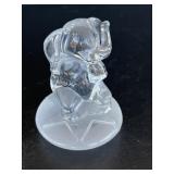 Lead Crystal Elephant Figurine/Paper Weight
