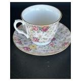 Royal Trent Fine Bone China Floral Cup & Saucer