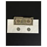 Vintage Ecuador currency