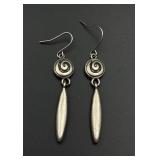 Silver earrings