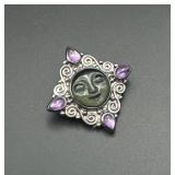 Sterling Silver "Sajen" Brooch