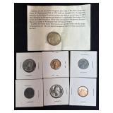 U.S. coins: quarter/ penny/ nickel / dime