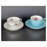 Vintage (2) Demitasse Teacups & Saucers