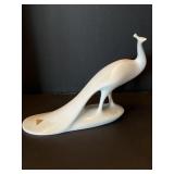 Large Porcelain Peacock w/Original Label